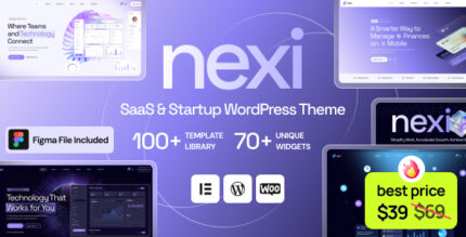 Nexi - SaaS Technology WordPress Theme