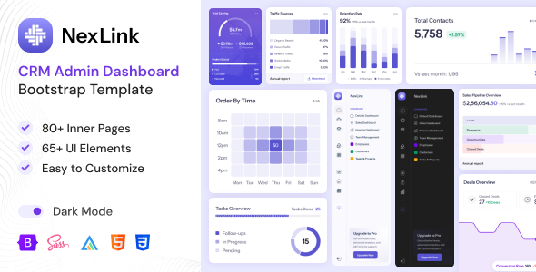 NexLink | CRM Admin Dashboard Bootstrap HTML Template + RTL NexLink | CRM Admin Dashboard Bootstrap HTML Template + RTL
