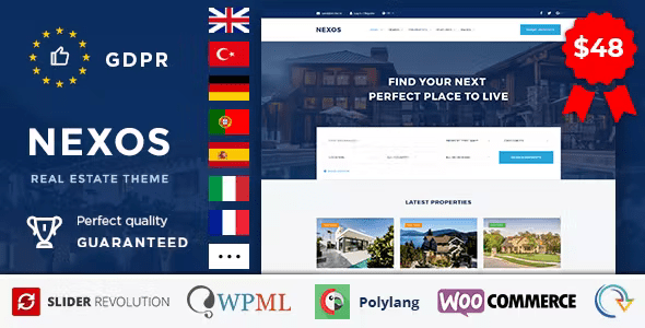 Nexos - Real Estate WordPress Theme Nexos - Real Estate WordPress Theme