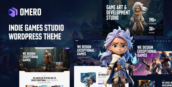 Omero - Indie Games studio WordPress Theme Omero - Indie Games studio WordPress Theme