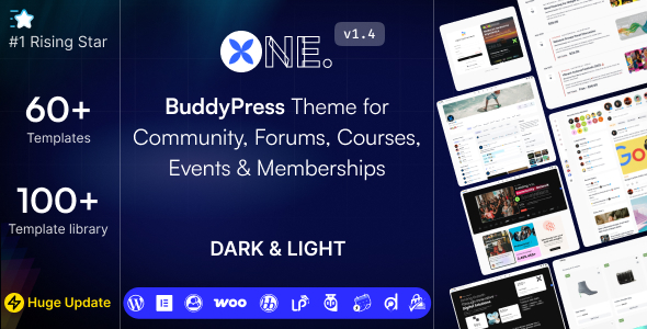 One – BuddyPress Theme for Membership Community Sites One – BuddyPress Theme for Membership Community Sites