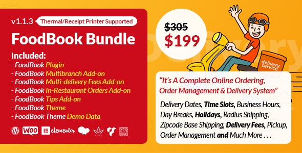 Online Food Ordering System For Restaurant | FoodBook Plugin Add-ons Bundle Online Food Ordering System For Restaurant | FoodBook Plugin Add-ons Bundle