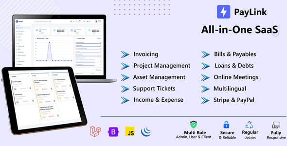 PayLink – Laravel SaaS for Invoicing, Project Asset Management, Billing Finance PayLink – Laravel SaaS for Invoicing, Project Asset Management, Billing Finance