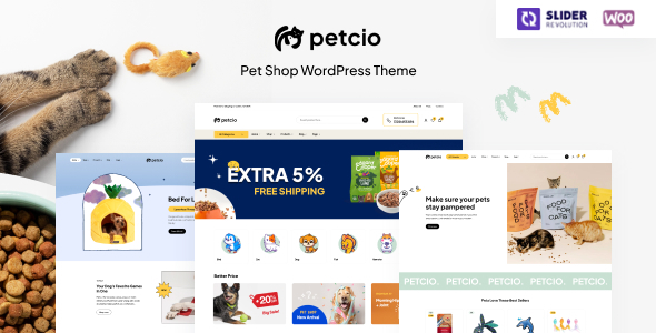 Petcio – Pet Store WooCommerce WordPress Theme Petcio – Pet Store WooCommerce WordPress Theme