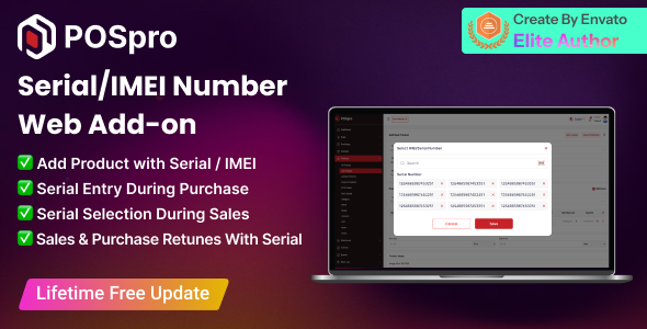 POSpro – Serial code/IMEI number add-on web and app POSpro – Serial code/IMEI number add-on web and app