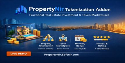 PropertyNir – Tokenization Addon for Fractional Real Estate Investment Marketplace