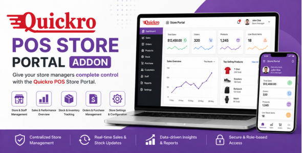 Quickro POS Store Portal (Add-on) Quickro POS Store Portal (Add-on)