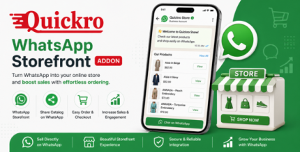 Quickro POS WhatsApp Storefront (Add-on)