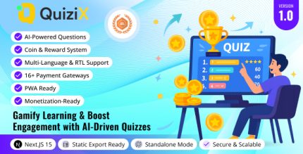 QuiziX – AI Quiz Trivia Game | Laravel + Next.js Gamified Quiz Platform