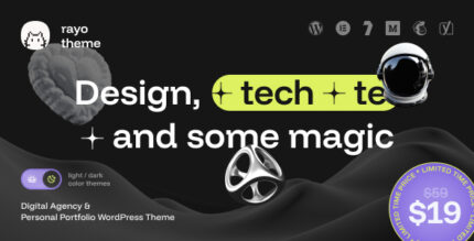 Rayo - Digital Agency Personal Portfolio WordPress Theme