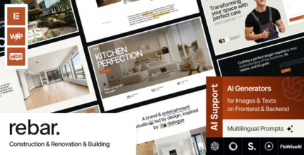 Rebar - Construction Renovation Building WordPress Theme