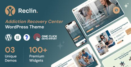Reclin - Addiction Recovery Rehabilitation Center WordPress Theme