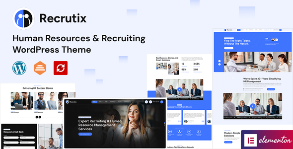 Recrutix - Human Resources Recruiting WordPress Theme Recrutix - Human Resources Recruiting WordPress Theme