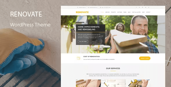 Renovate - Construction Renovation WordPress Theme Renovate - Construction Renovation WordPress Theme
