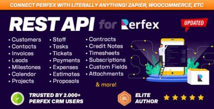 REST API module for Perfex CRM - Connect Apps and Automate Workflows with third party applications