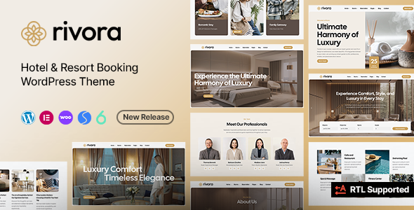 Rivora - Hotel Booking WordPress Theme Rivora - Hotel Booking WordPress Theme