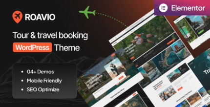 Roavio - Tour Travel Booking WordPress Theme