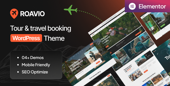 Roavio - Tour Travel Booking WordPress Theme Roavio - Tour Travel Booking WordPress Theme