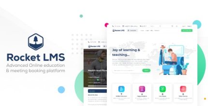 Rocket LMS - Learning Management System + Full Universal Plugins + Theme and Landing Page Builder