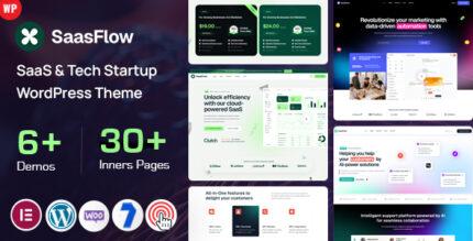 Saasflow - SaaS Tech Startup WordPress Theme