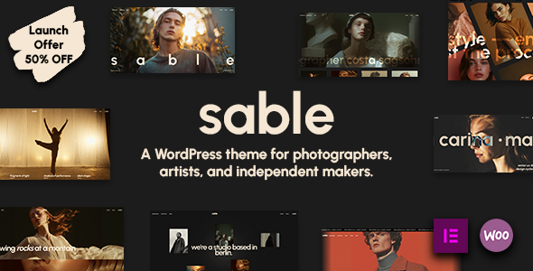 Sable - Creative Portfolio WordPress Theme Sable - Creative Portfolio WordPress Theme
