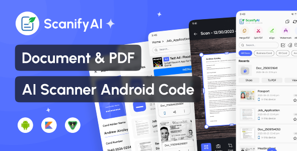 ScanifyAI – Document Scanner OCR App | Android