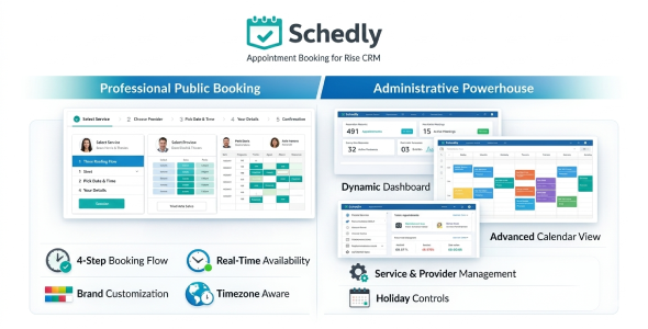 Schedly — Appointment Booking System for Rise CRM Schedly — Appointment Booking System for Rise CRM