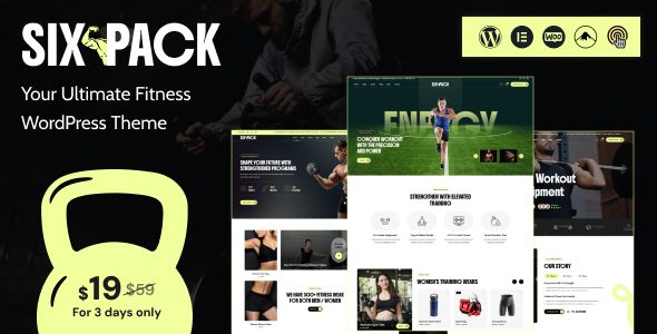 SixPack - Gym WordPress Theme SixPack - Gym WordPress Theme