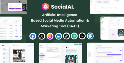 SocialAI - Artificial Intelligence Based Social Media Automation Marketing Tool (SAAS)