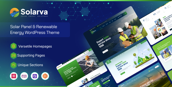 Solarva - Ecology Solar Energy Theme Solarva - Ecology Solar Energy Theme