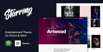 Starring - Entertainment Theme for Actors Stars