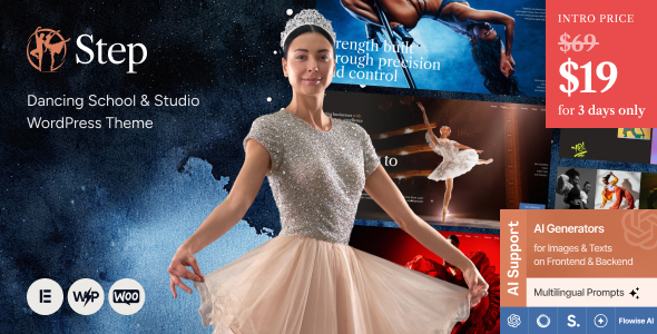 Step - Dancing School Studio WordPress Theme Step - Dancing School Studio WordPress Theme