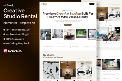 Stuvia – Creative Studio Rental Elementor Template Kit