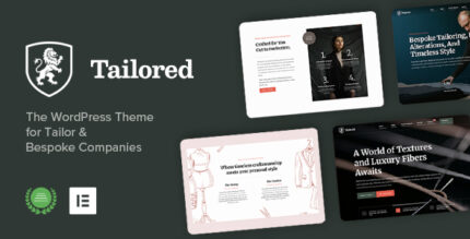 Tailored - Tailoring Fashion WordPress Theme