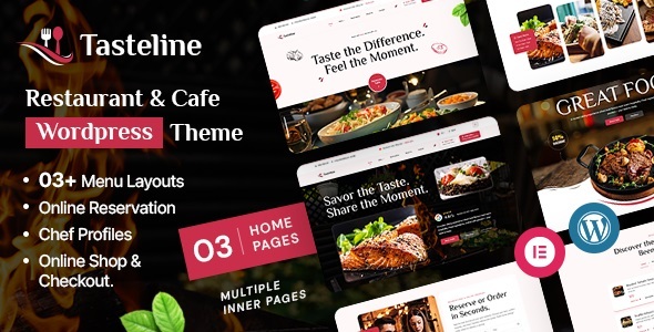 Tasteline - Restaurant Cafe WordPress Theme Tasteline - Restaurant Cafe WordPress Theme