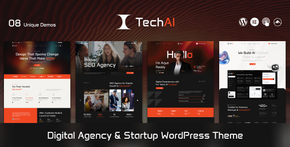 Tech Ai - Startup Agency Theme Tech Ai - Startup Agency Theme