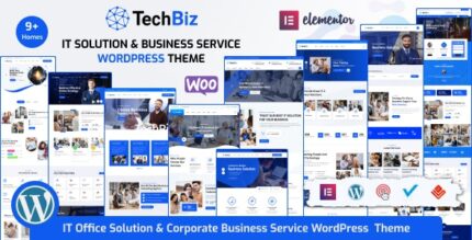 Techbiz - IT Solution Business Consulting Service WordPress Theme