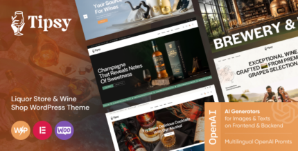 Tipsy - Liquor Store Wine Shop WordPress Theme