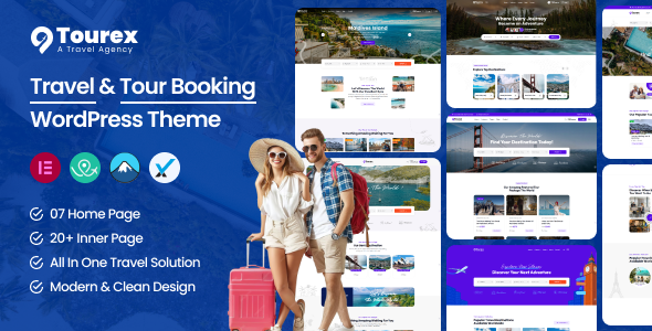 Tourex - Tour Travel Booking WordPress Theme Tourex - Tour Travel Booking WordPress Theme