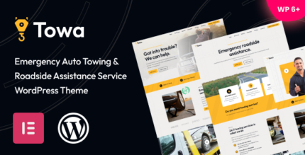 Towa - Emergency Auto Towing Roadside Assistance Service WordPress Theme