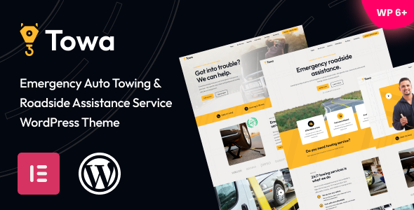 Towa - Emergency Auto Towing Roadside Assistance Service WordPress Theme Towa - Emergency Auto Towing Roadside Assistance Service WordPress Theme