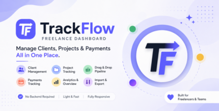 Track Flow | Mobile-Responsive HTML5 Management Tool