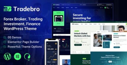 TradeBro - Forex Broker Trading WordPress Theme