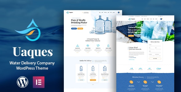 Uaques - Drinking Water Delivery WordPress Theme Uaques - Drinking Water Delivery WordPress Theme