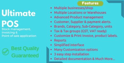 Ultimate POS - Best ERP, Stock Management, Point of Sale Invoicing application