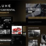 Veluxe - Luxury Car Rental Booking Elementor Template Kit