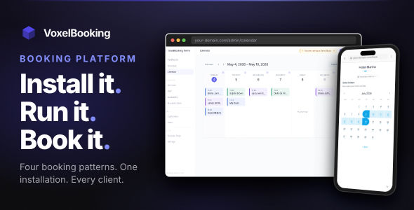 VoxelBooking — Multi-Business Booking System · Self-Hosted · Four Patterns VoxelBooking — Multi-Business Booking System · Self-Hosted · Four Patterns