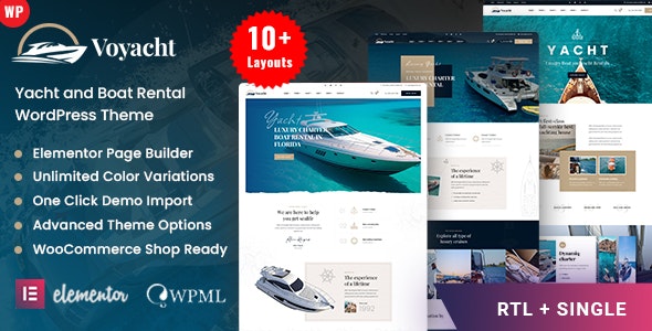 Voyacht - Yacht and Boat Rental WordPress Theme Voyacht - Yacht and Boat Rental WordPress Theme