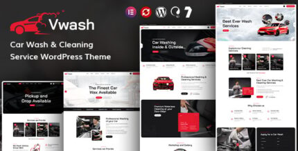Vwash - Car Wash Cleaning Service WordPress Theme