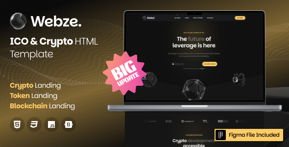 Webze - ICO Crypto Landing Page Template Webze - ICO Crypto Landing Page Template